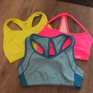 3 pack sports bra, Nike, BEBE, champion